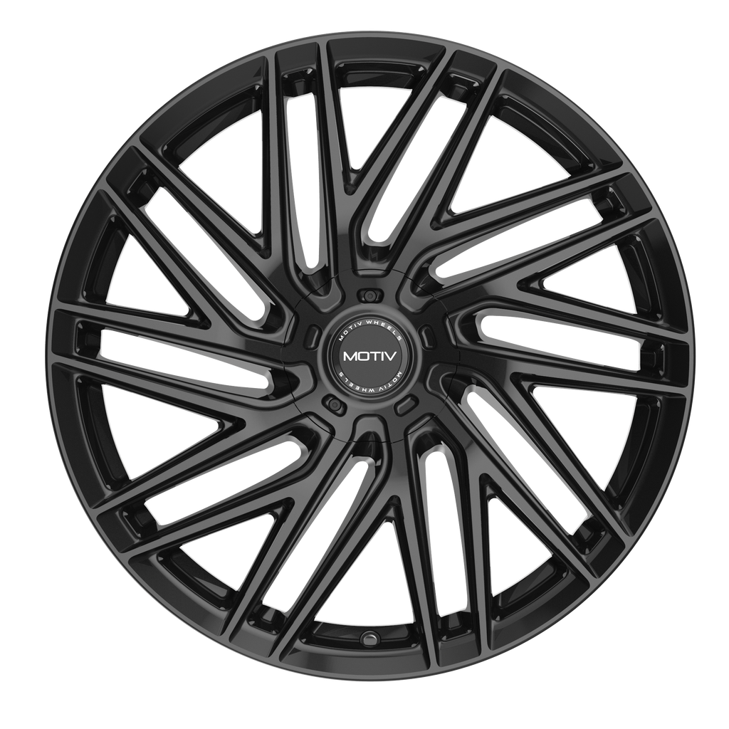 Motiv 429B-24955515 24x9.5 Cast Aluminum Off-Road Wheel with 5x115/5x120 Bolt Pattern and +15 Offset