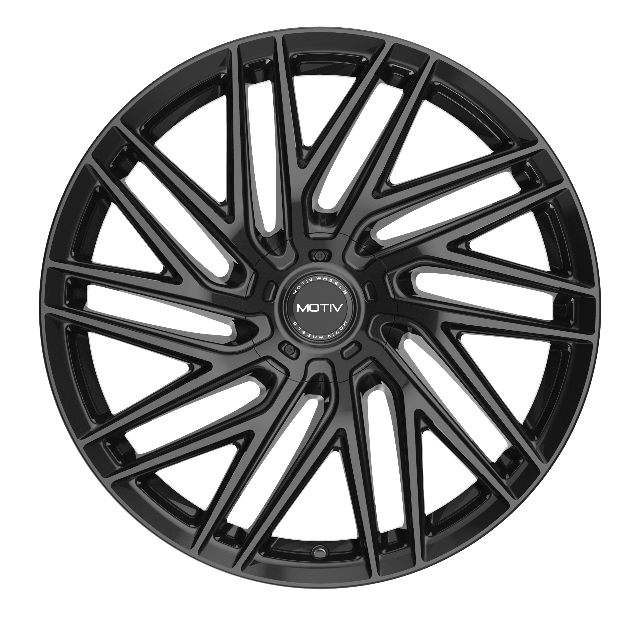 Motiv 429B-24955515 24x9.5 Cast Aluminum Off-Road Wheel with 5x115/5x120 Bolt Pattern and +15 Offset