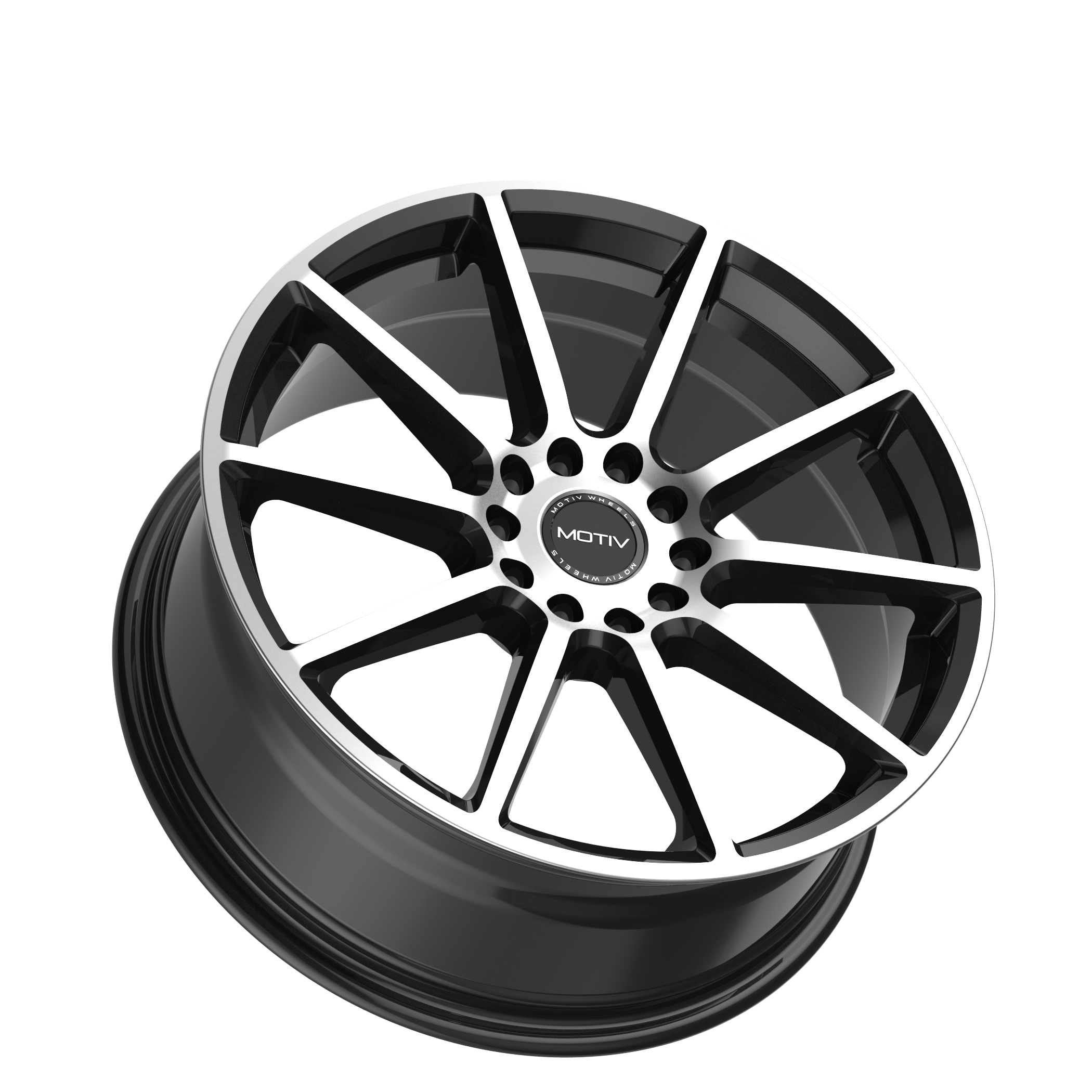 Motiv 431MB Elicit 18x7.5 Cast Aluminum Wheel with 5x112 and 5x4.50 Bolt Patterns, +40 Offset