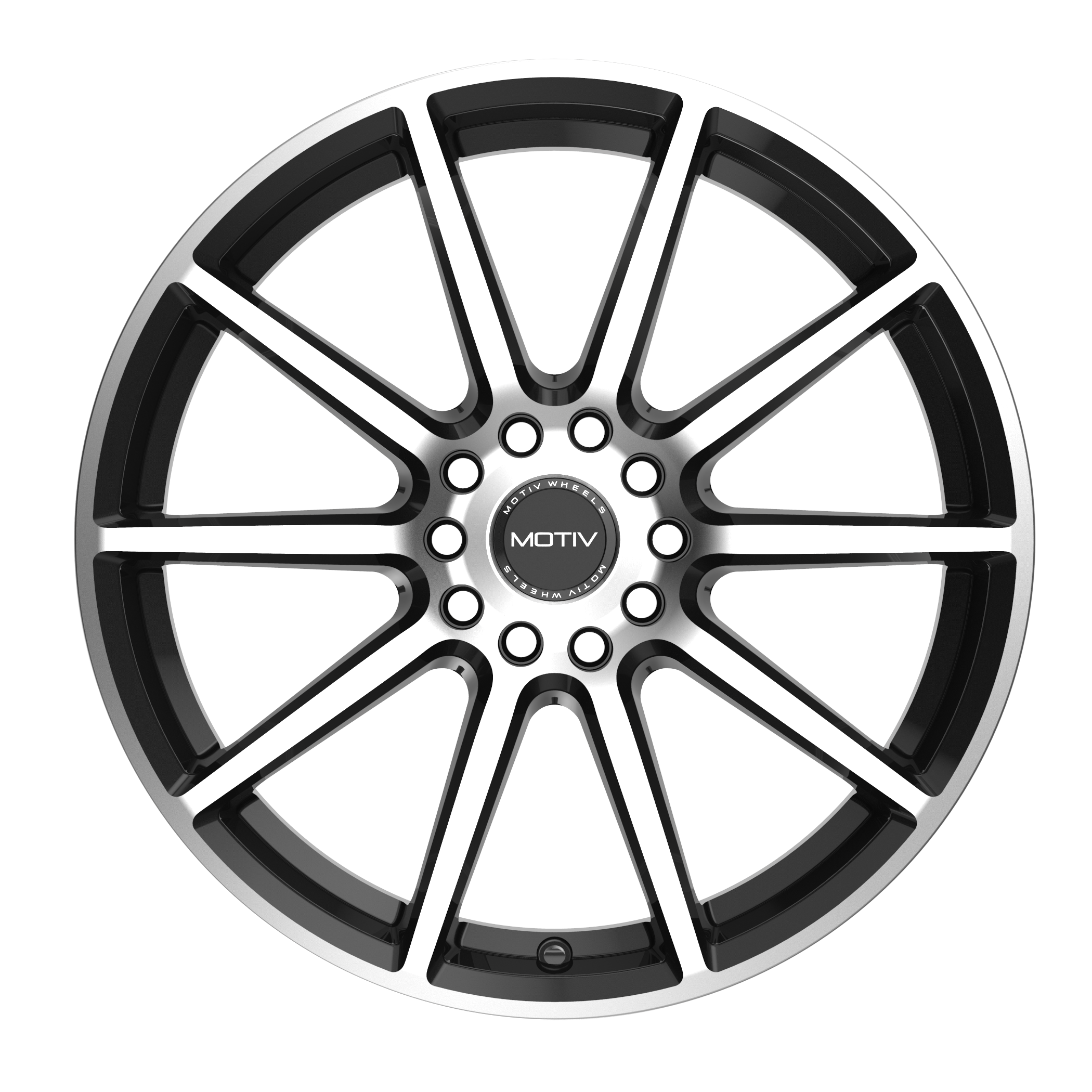 Motiv 431MB Elicit 18x7.5 Cast Aluminum Wheel with 5x112 and 5x4.50 Bolt Patterns, +40 Offset