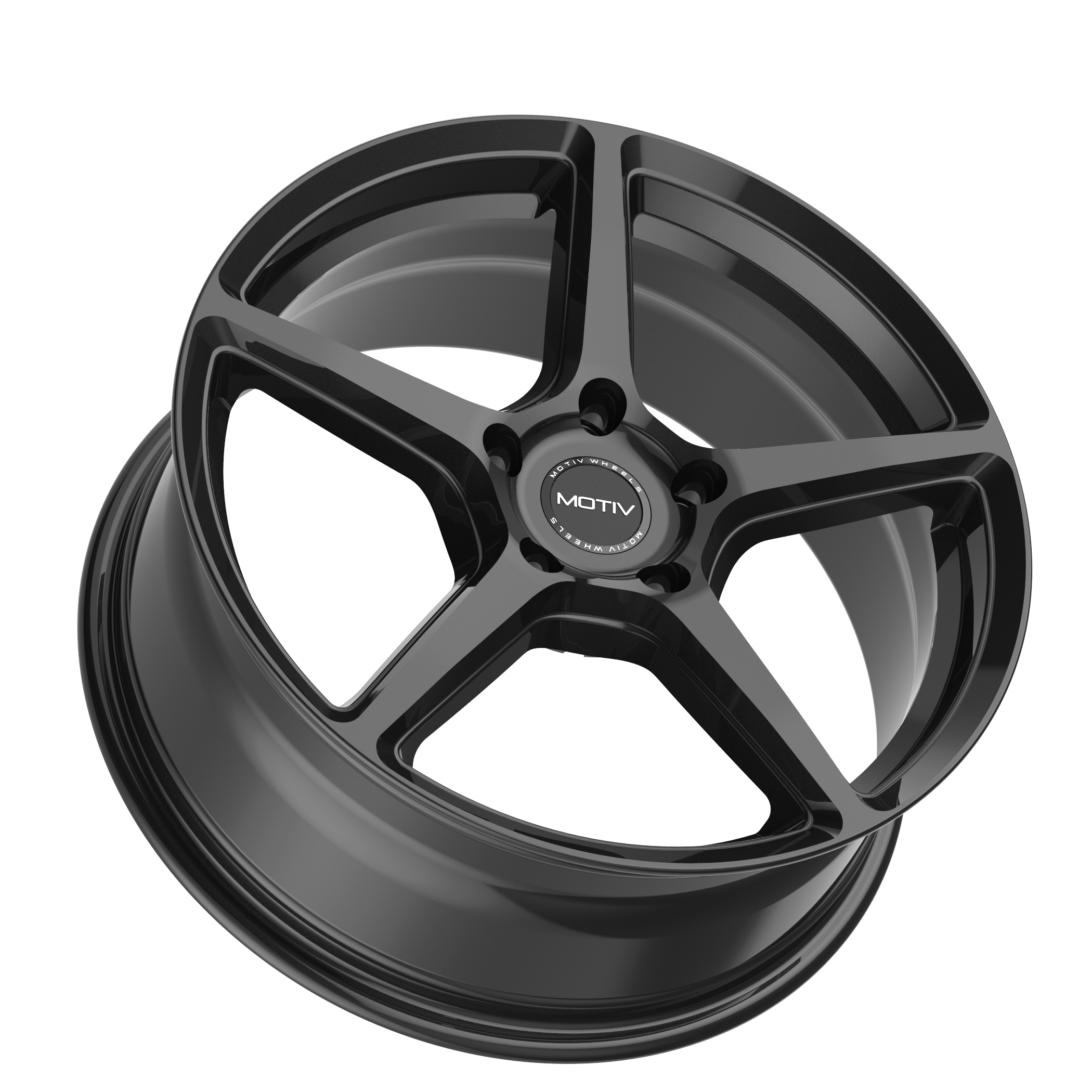 Motiv 433B Blade 17x7.5 Cast Aluminum Wheel with 5x4.50 Bolt Pattern and +40 Offset