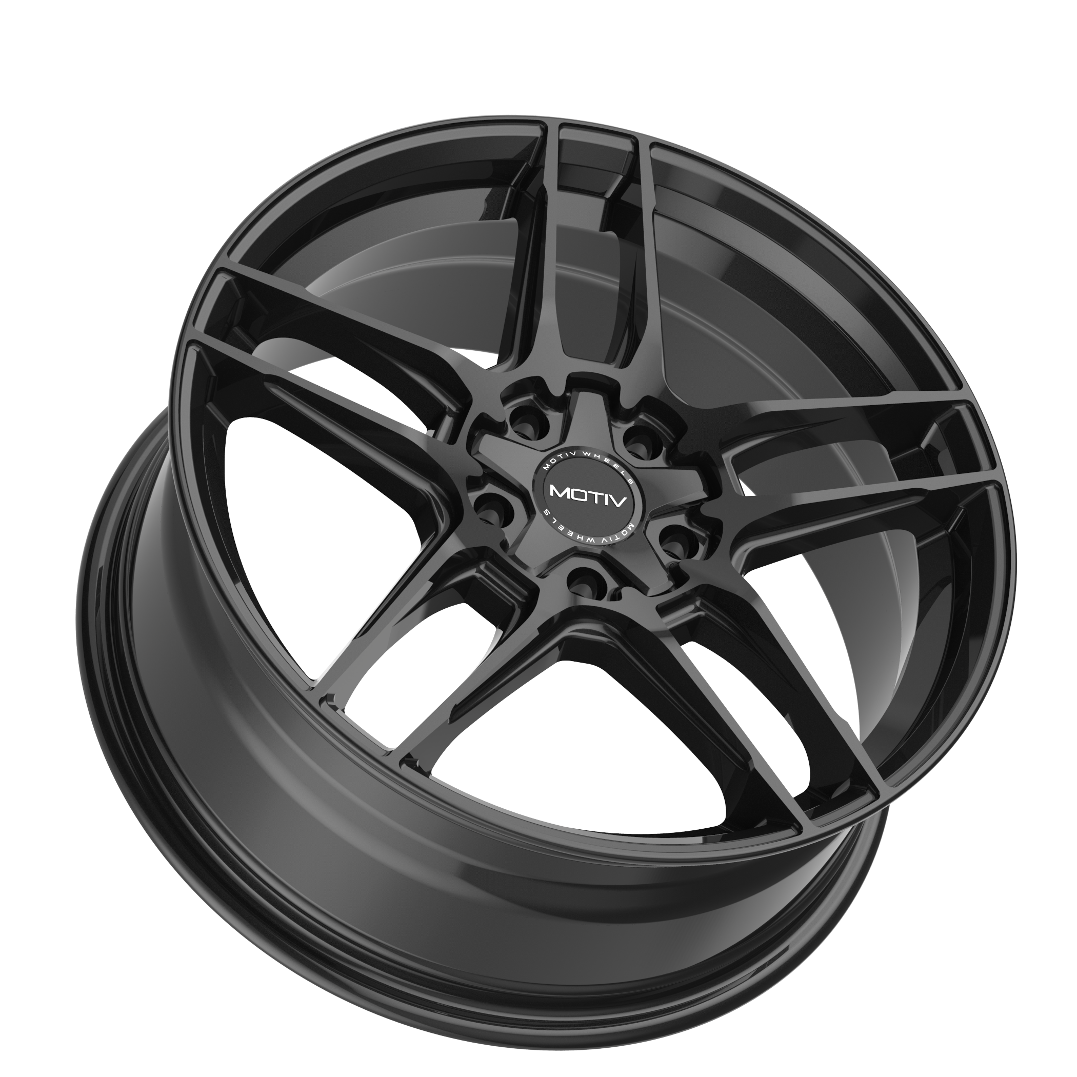 Motiv 434B-6751840 16x7.5 Cast Aluminum Wheel with +40 Offset, 5x100 Bolt Pattern