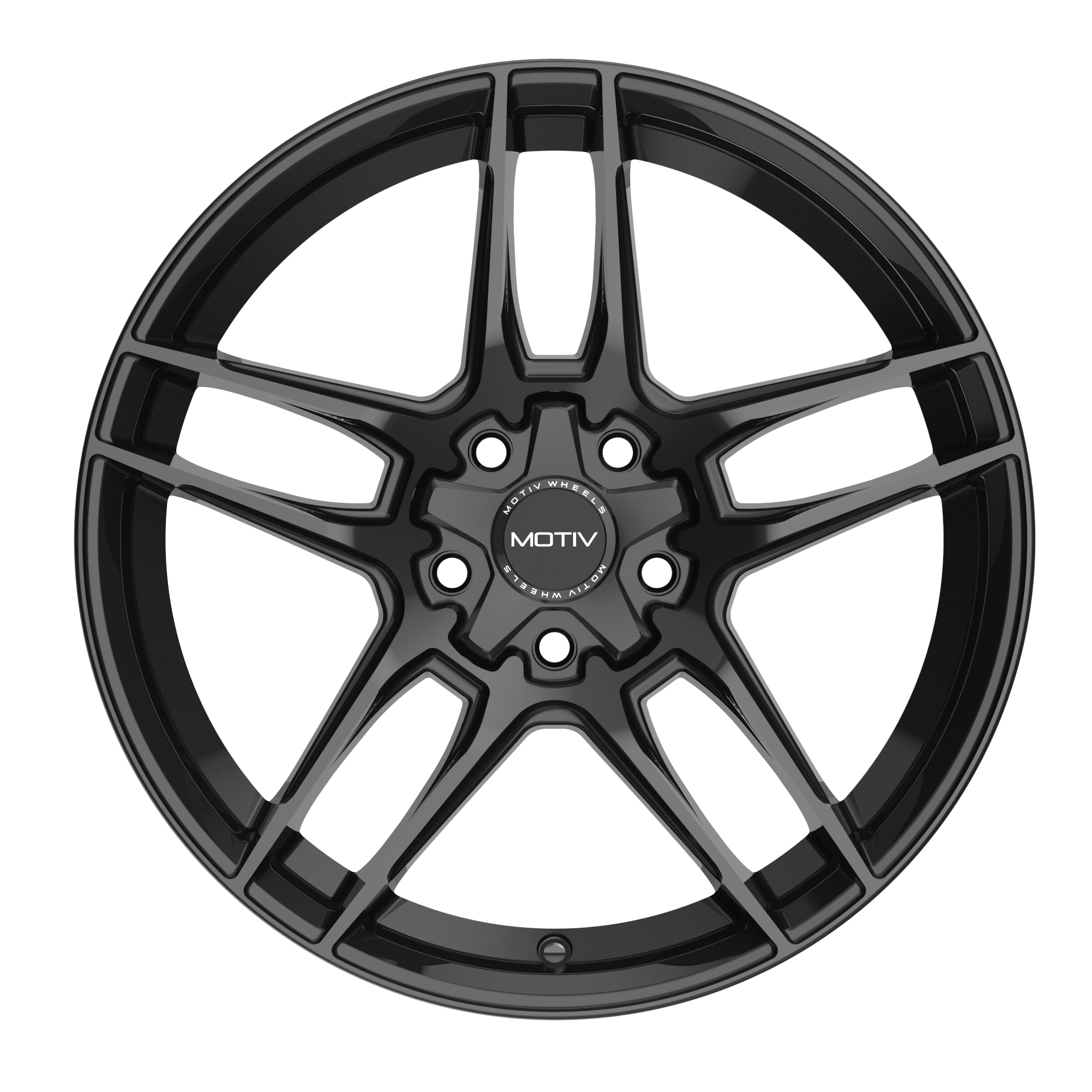 Motiv 434B-6751840 16x7.5 Cast Aluminum Wheel with +40 Offset, 5x100 Bolt Pattern