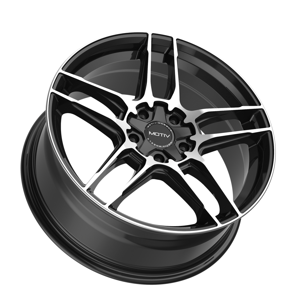 Motiv 434MB-6751840 16x7.5 Cast Aluminum Alloy Wheel with 5x100 and 5x4.50 Bolt Pattern, +40 Offset