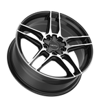 Motiv 434MB-6751840 16x7.5 Cast Aluminum Alloy Wheel with 5x100 and 5x4.50 Bolt Pattern, +40 Offset