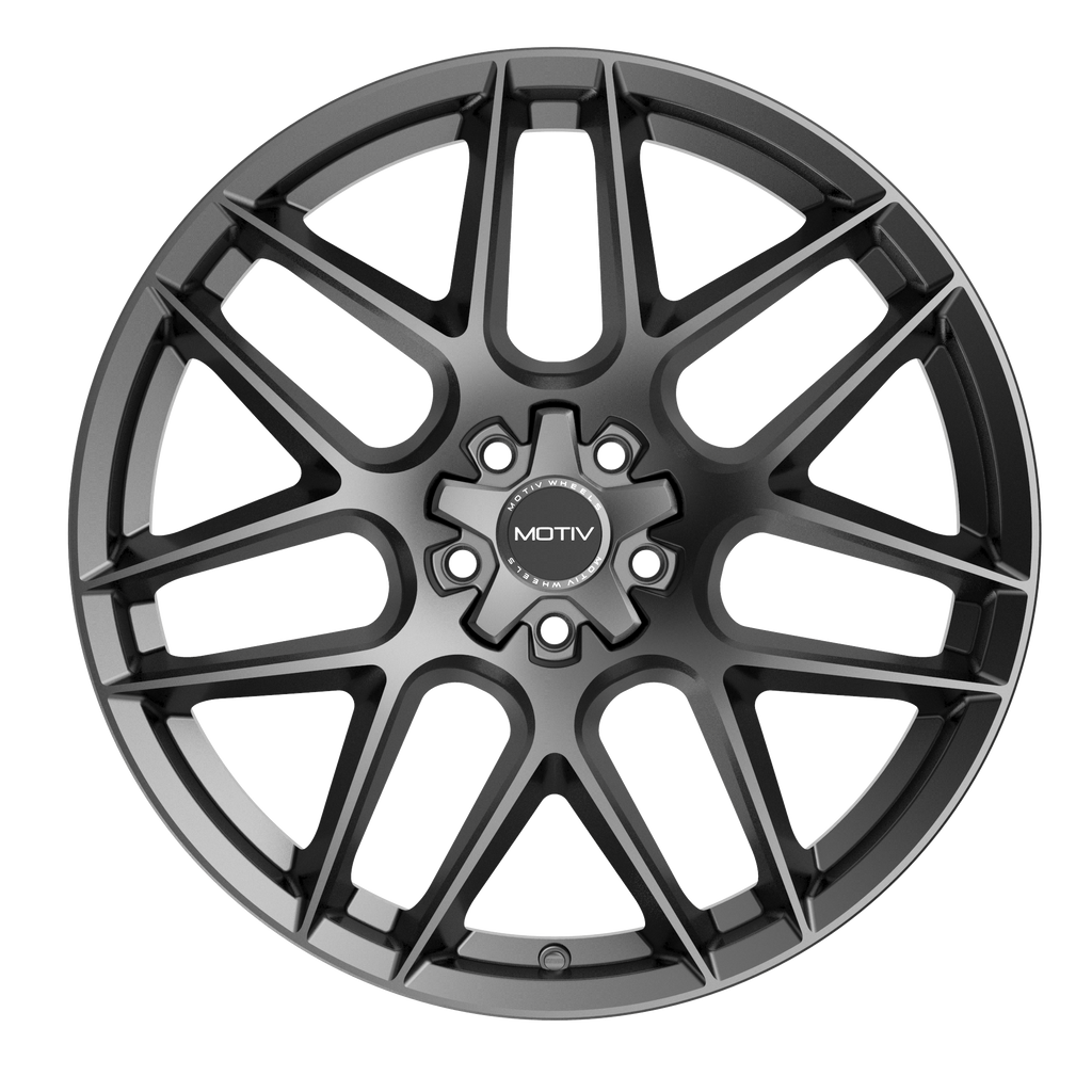 Motiv 435G Foil 18x8 Cast Aluminum Wheel with +20 Offset and 5X115/5X120 Bolt Pattern