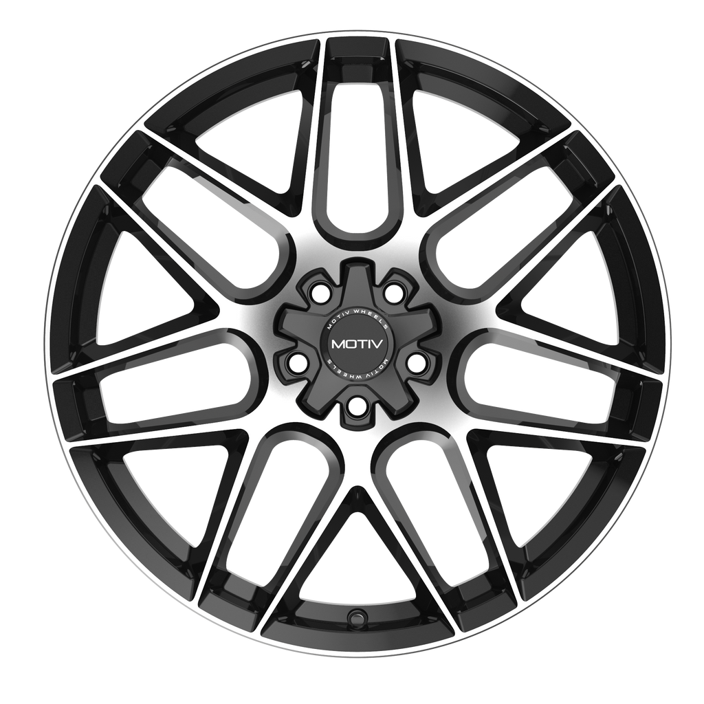 Motiv 435MB Foil 18x8 Cast Aluminum Wheel with 5x115/5x120 Bolt Pattern and +20 Offset