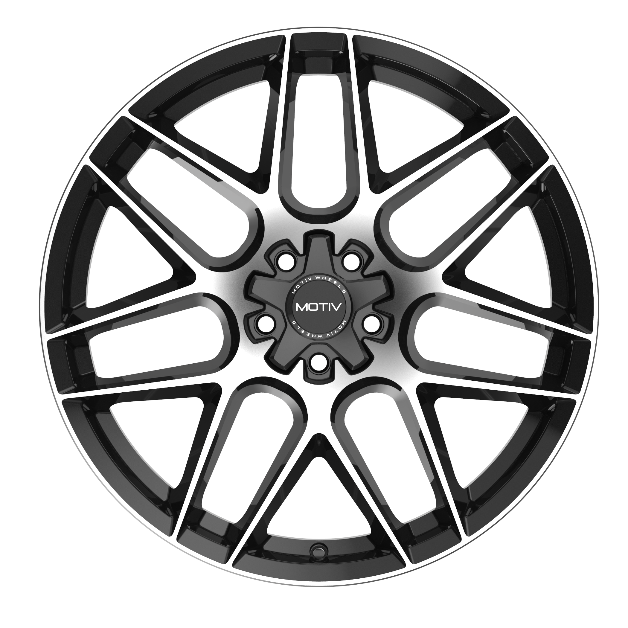 Motiv 435MB Foil 18x8 Cast Aluminum Wheel with 5x115/5x120 Bolt Pattern and +20 Offset
