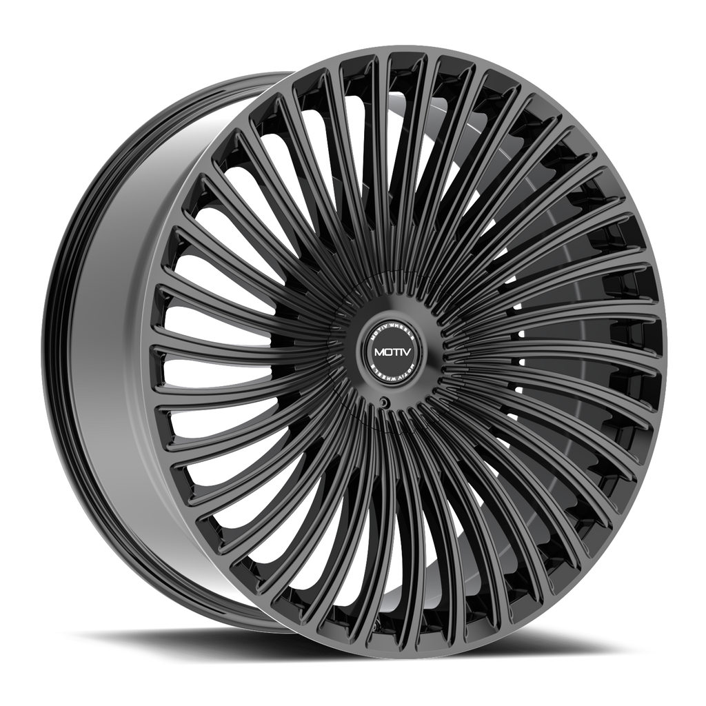 Motiv 438B-2295515 22x9 Cast Aluminum Wheel with 5x115 / 5x120 Bolt Pattern and +15 Offset
