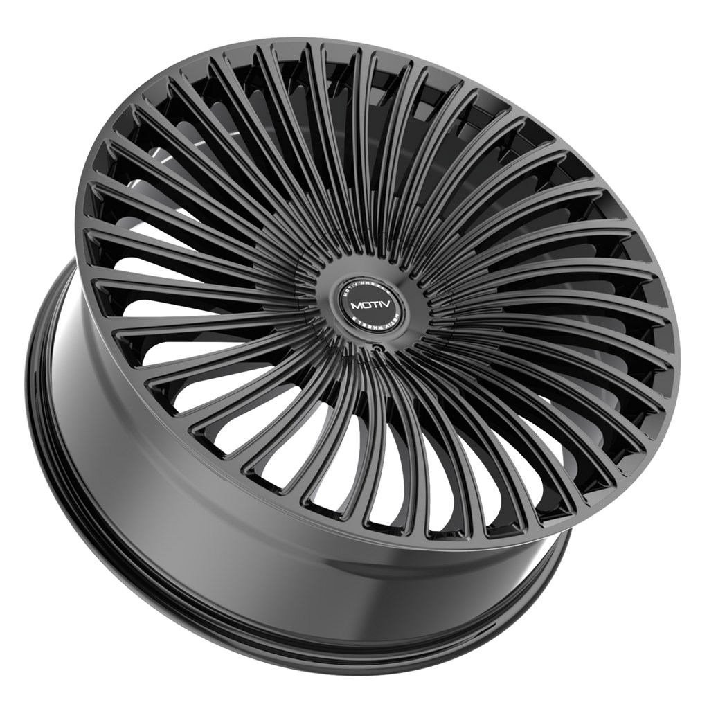 Motiv 438B-2295515 22x9 Cast Aluminum Wheel with 5x115 / 5x120 Bolt Pattern and +15 Offset