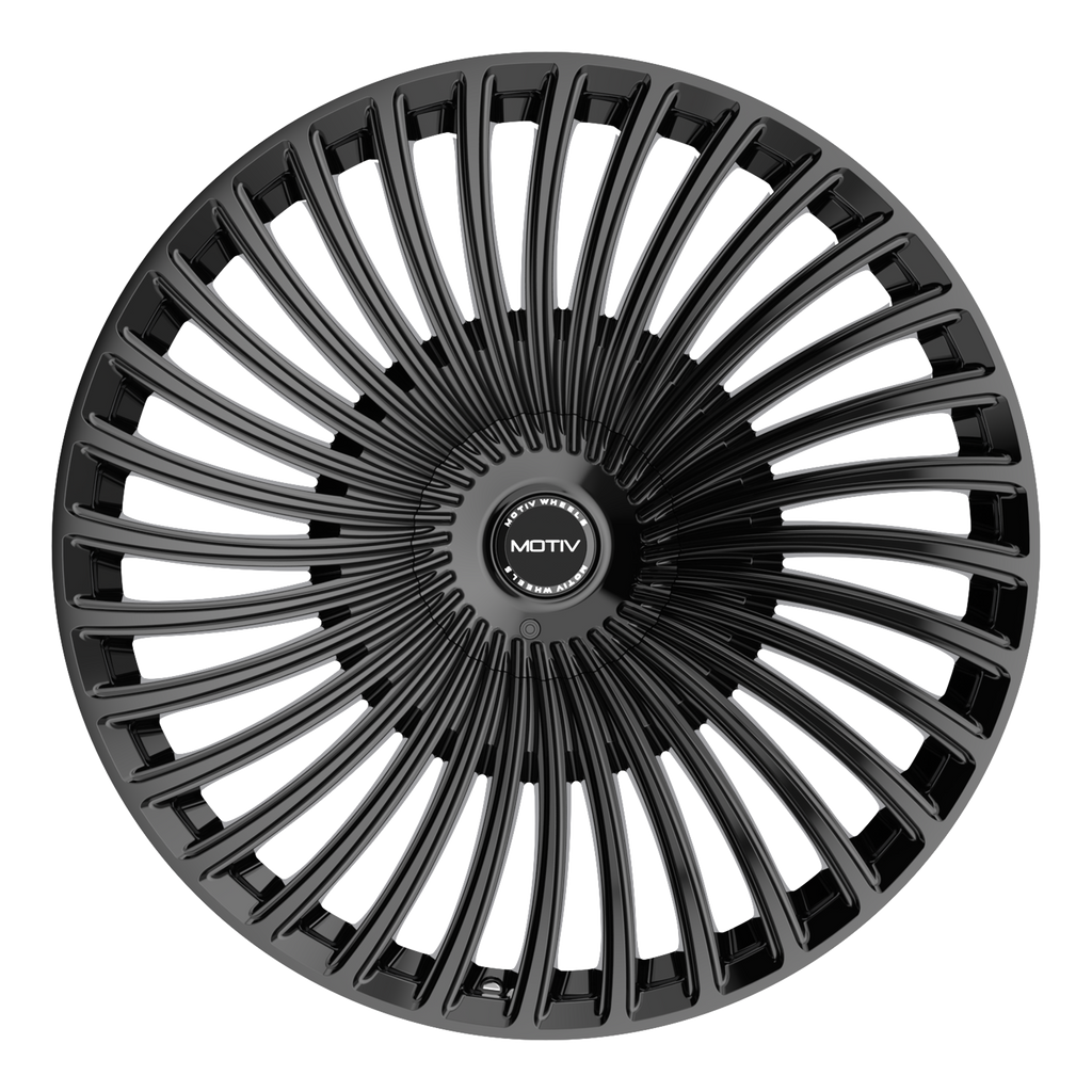 Motiv 438B-2295515 22x9 Cast Aluminum Wheel with 5x115 / 5x120 Bolt Pattern and +15 Offset