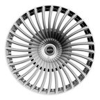 Motiv 438C 24x9.5 Cast Aluminum Wheel with 5x115/5x120 Bolt Pattern and +15 Offset