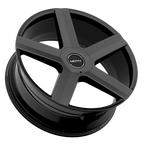 Motiv 439B-2296825 22x9 Cast Aluminum Wheel with 6x135 and 6x5.50 Bolt Patterns, +25 Offset, 106.2mm Hub Bore