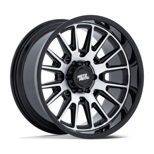 Moto Metal MO814 TEKTON 20x10 Inch Gloss Black Machined Wheel with 5x127 Bolt Pattern and -18 Offset