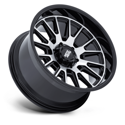Moto Metal MO814 TEKTON 20x10 Inch Gloss Black Machined Wheel with 5x127 Bolt Pattern and -18 Offset
