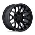 Moto Metal MO816 Overlook 20x9 Blackout Wheel with 8x180 Bolt Pattern and +1 Offset