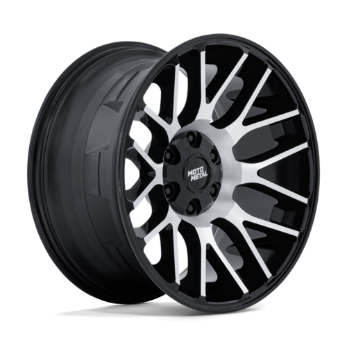 Moto Metal MO816 Overlook 20x10 Gloss Black Machined Face Wheel with -18 Offset and 8x180 Bolt Pattern