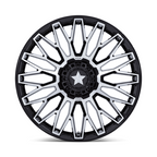 MSA Offroad Wheels M50 Clubber UTV 14x7 Gloss Black Machined Wheel with 4X137/156 Bolt Pattern and +10 Offset