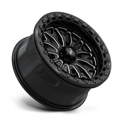 MSA Offroad Wheels MA53 BOLO UTV Beadlock 15x7 Gloss Black Milled