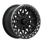 MSA Offroad Wheels MA53 Bolo UTV Beadlock 15x7 Matte Black with Gloss Gunmetal Ring