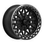 MSA Offroad Wheels MA53 Bolo UTV Beadlock 15x7 Matte Black with Gloss Gunmetal Ring