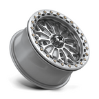 MSA Offroad Wheels MA53 BOLO UTV Beadlock 15x7 Inch Silver Gloss with Machined Face