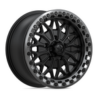 MSA Offroad Wheels MA53 Bolo UTV Beadlock 15x7 Matte Black with Gloss Gunmetal Ring