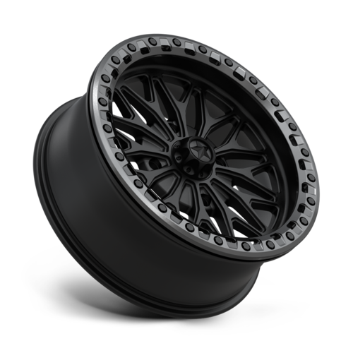 MSA Offroad Wheels MA53 BOLO UTV Beadlock 18x7 Matte Black with Gloss Gunmetal Ring