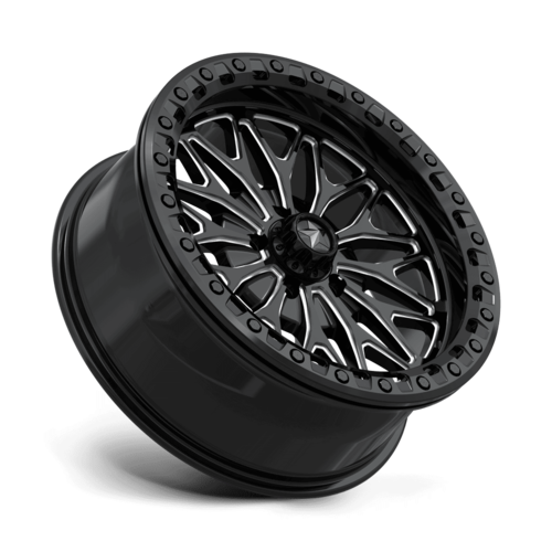 MSA Offroad Wheels MA53 BOLO UTV Beadlock 18x7 Gloss Black Milled