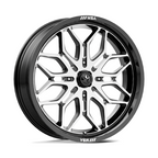MSA Offroad Wheels M47 Sniper UTV 24x7 Gloss Black Machined Wheel with 4x137 Bolt Pattern and +10 Offset