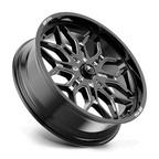 MSA Offroad Wheels M47 Sniper UTV 24x7 Gloss Black Milled with 4x137 Bolt Pattern and +10 Offset