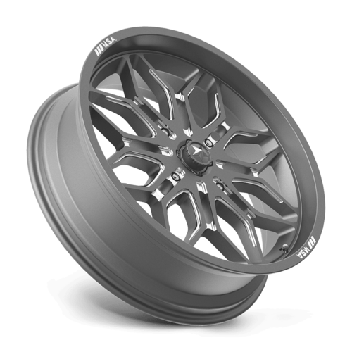 MSA Offroad Wheels M47 Sniper UTV 20x7 Gunmetal Milled Wheel with 4x156 Bolt Pattern and +10 Offset