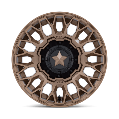 MSA Offroad Wheels M50 Clubber UTV 15x7 Matte Bronze Wheel with 4x137/156 Bolt Pattern and +10 Offset