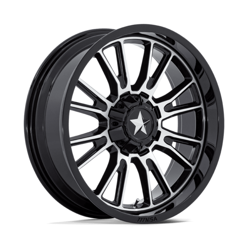 MSA Offroad Wheels M51 Thunderlips UTV 15x7 Gloss Black Machined with 4x137/156 Bolt Pattern