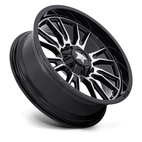 MSA Offroad Wheels M51 Thunderlips UTV 22x7 Gloss Black Machined Wheel
