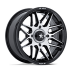 MSA Offroad Wheels M52 Radar UTV 16x7 Gloss Black Machined