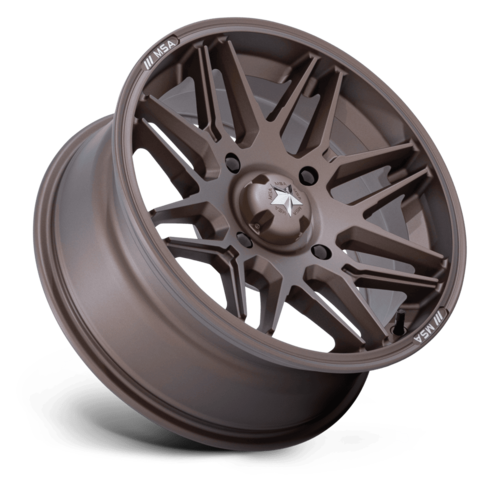 MSA Offroad Wheels M52 Radar UTV 14x7 Matte Bronze Wheel with 4x110 Bolt Pattern and +10 Offset
