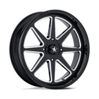 MSA Offroad Wheels M54 Spark UTV 20x7 Gloss Black Milled Wheel with 4x110 Bolt Pattern and 86mm Center Bore