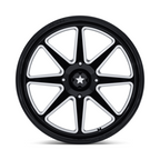 MSA Offroad Wheels M54 Spark UTV 15x7 Gloss Black Milled with 4x110 Bolt Pattern and +10 Offset
