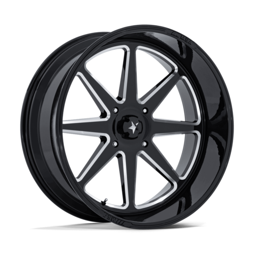 MSA Offroad Wheels M54 Spark UTV 24x10 Gloss Black Milled with 5x114.3 Bolt Pattern