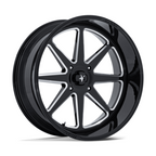 MSA Offroad Wheels M54 Spark UTV 24x10 Gloss Black Milled with 5x114.3 Bolt Pattern