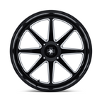 MSA Offroad Wheels M54 Spark UTV 24x10 Gloss Black Milled with 5x114.3 Bolt Pattern