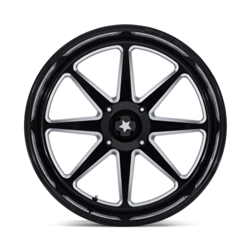 MSA Offroad Wheels M54 Spark UTV 24x10 Gloss Black Milled with 5x114.3 Bolt Pattern