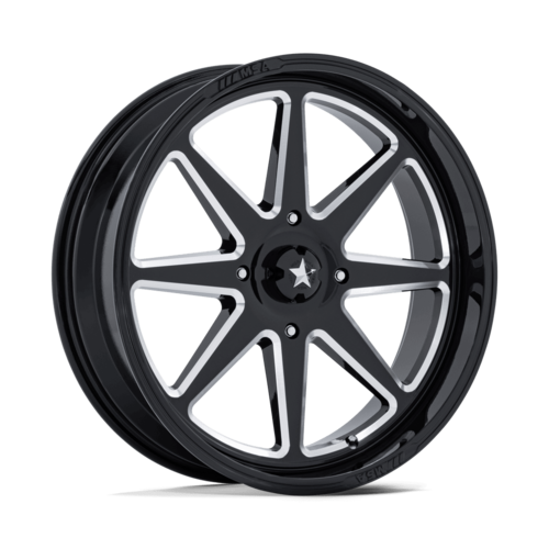MSA Offroad Wheels M54 Spark UTV 24x7 Gloss Black Milled Wheel