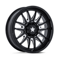 MSA Offroad Wheels Commander UTV 24x7 Gloss Black Milled Wheel (Part Number: MA055BE24704A00)