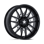 MSA Offroad Wheels Commander UTV 20x7 Gloss Black Milled Wheel with 5x114.3 Bolt Pattern