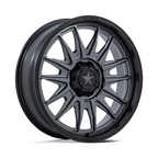 MSA Offroad Wheels M55 Commander UTV 24x7 Matte Gunmetal with Matte Black Lip