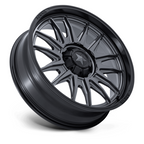 MSA Offroad Wheels M55 Commander UTV 24x7 Matte Gunmetal with Matte Black Lip