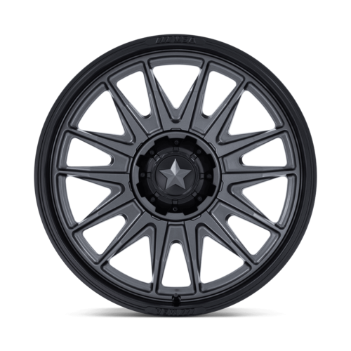 MSA Offroad Wheels M55 Commander UTV 20x7 Matte Gunmetal with Matte Black Lip