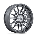 MSA Offroad Wheels M55 Commander UTV 18x7 Silver Platinum with Machined Face, 4x137/156 Bolt Pattern, +10 Offset